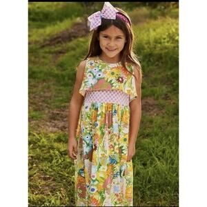 Matilda Jane Brilliant Daydream Far out girls sz 6 floral spring dress w/pockets